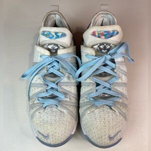 Nike Lebron XVIII 18‎ NRG GS CT4677 400 Kids Basketball Shoes Blue Tint 6Y